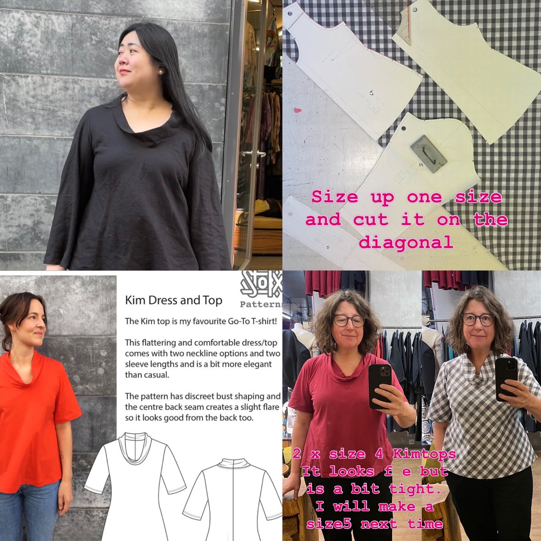 a style that can be cut on the bias or in stretch. a sewing pattern.