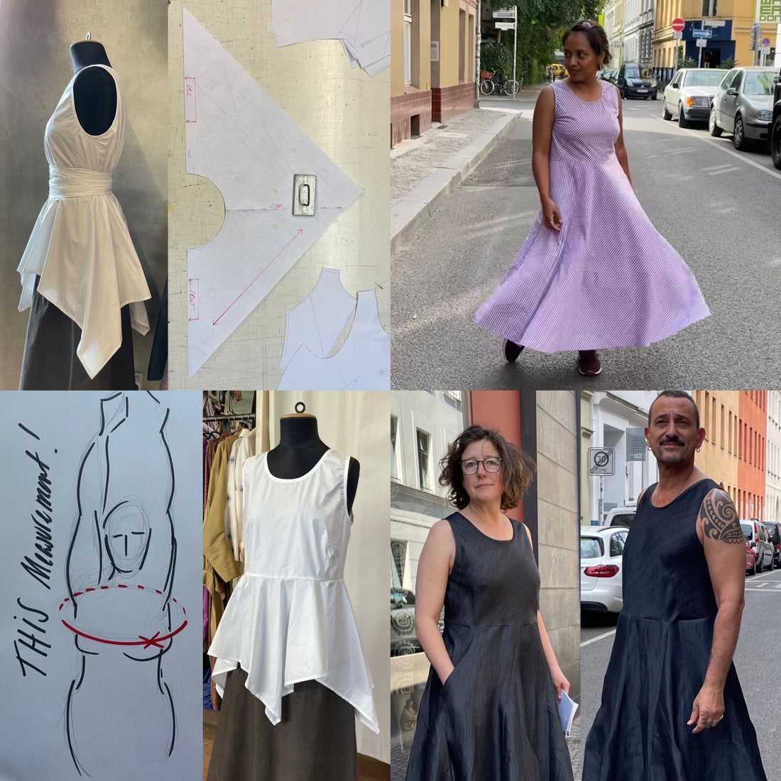 The 2 part Tank is a bias top half... just add a skirt.