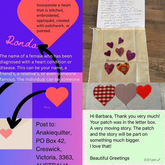 #100plusheartsproject an Ambitious and Fabulous Plan by Ronda @anakiequilter