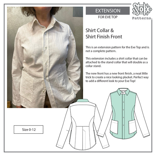 Eve Top Extension - Shirt Collar and Shirt Finish Front